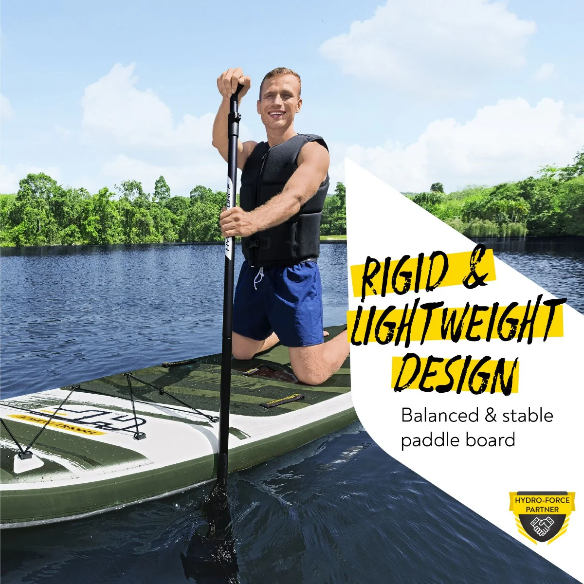 Hydro-Force 10Ft 2" SUP Inflatable Paddle Board Set Kahawai - Image 3