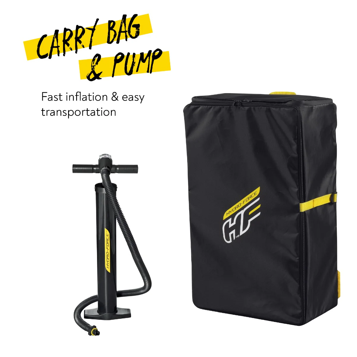 Hydro-Force 10ft SUP Inflatable Stand Up Paddleboarding Set - Aqua Wander - Image 6