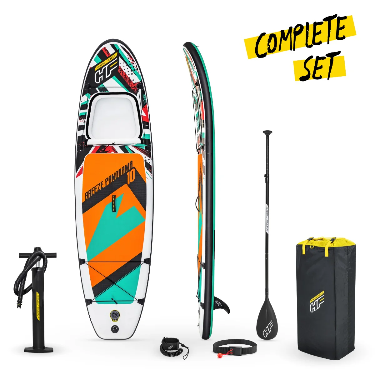 Hydro-Force 10ft SUP Inflatable Paddle Board Set  Breeze Panorama - Image 7