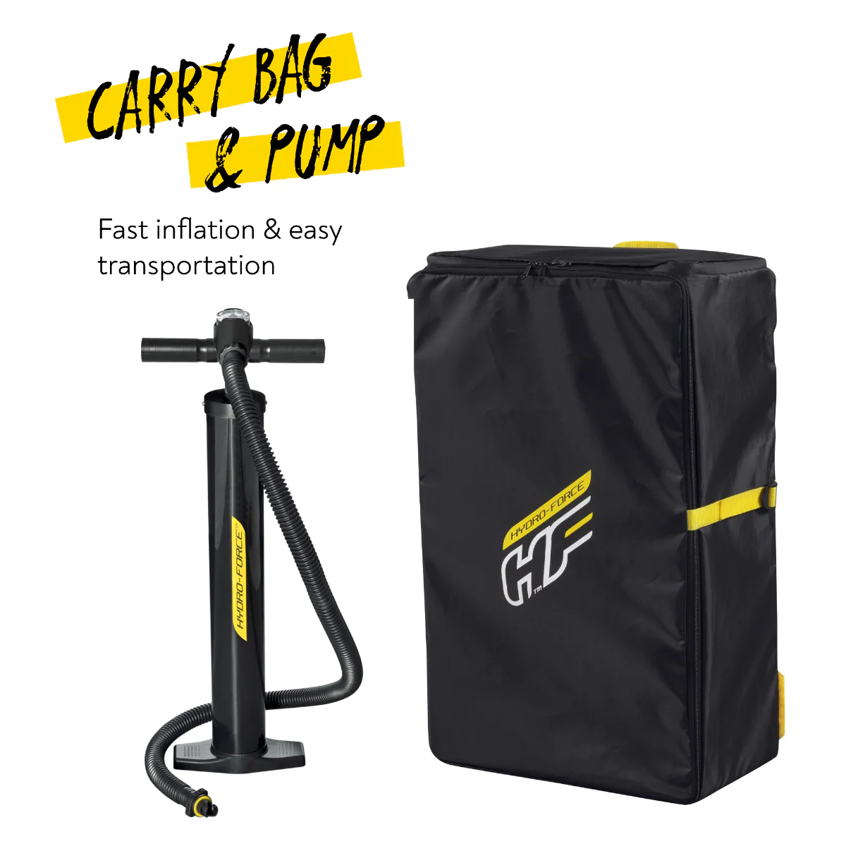 Hydro-Force 10FT 6 SUP Inflatable Stand Up Paddle Board Set  Aqua Glider - Image 5