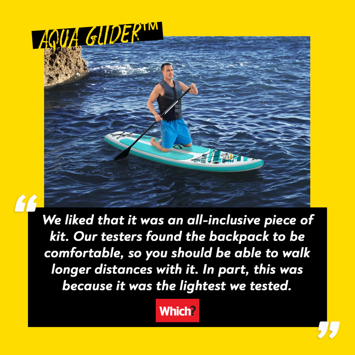 Hydro-Force 10FT 6 SUP Inflatable Stand Up Paddle Board Set  Aqua Glider - Image 9