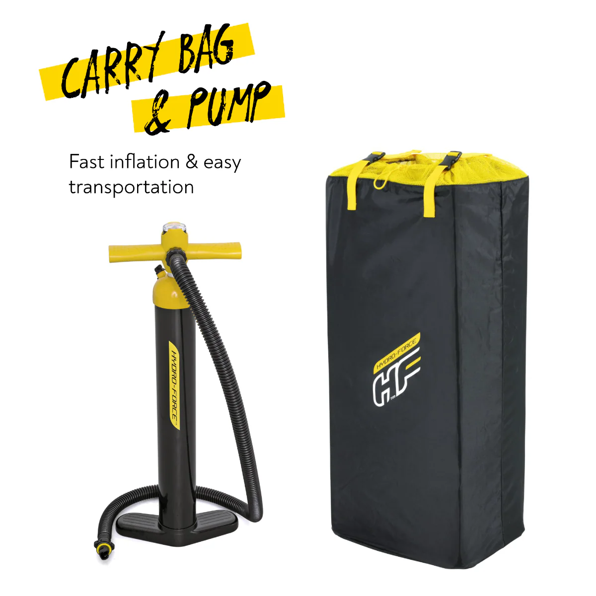 Hydro-Force 11FT SUP Inflatable Stand Up Paddle Board Set - Panorama - Image 5