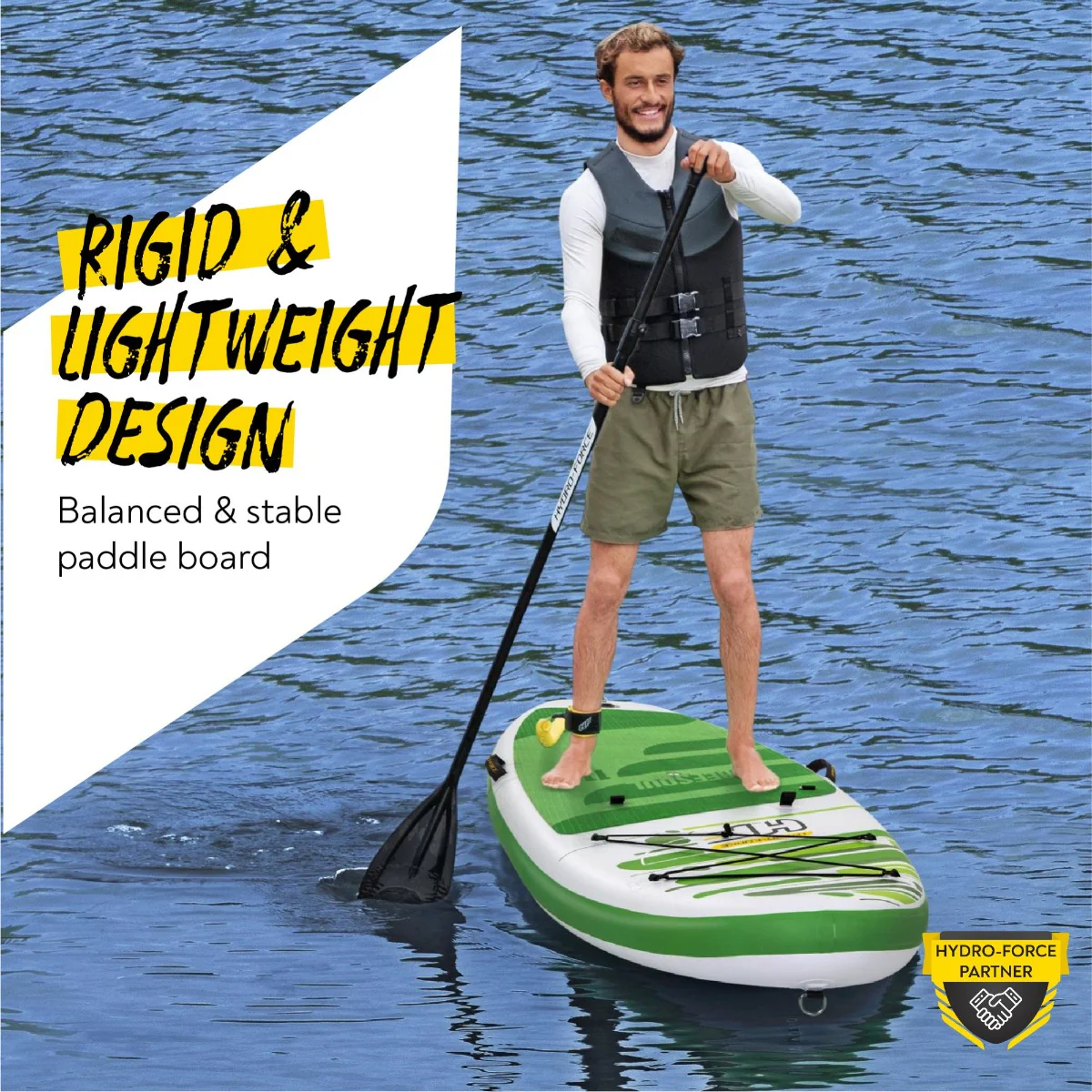Hydro-Force 11FT SUP Inflatable Stand Up Paddle Board Set FreeSoul Tech - Image 3