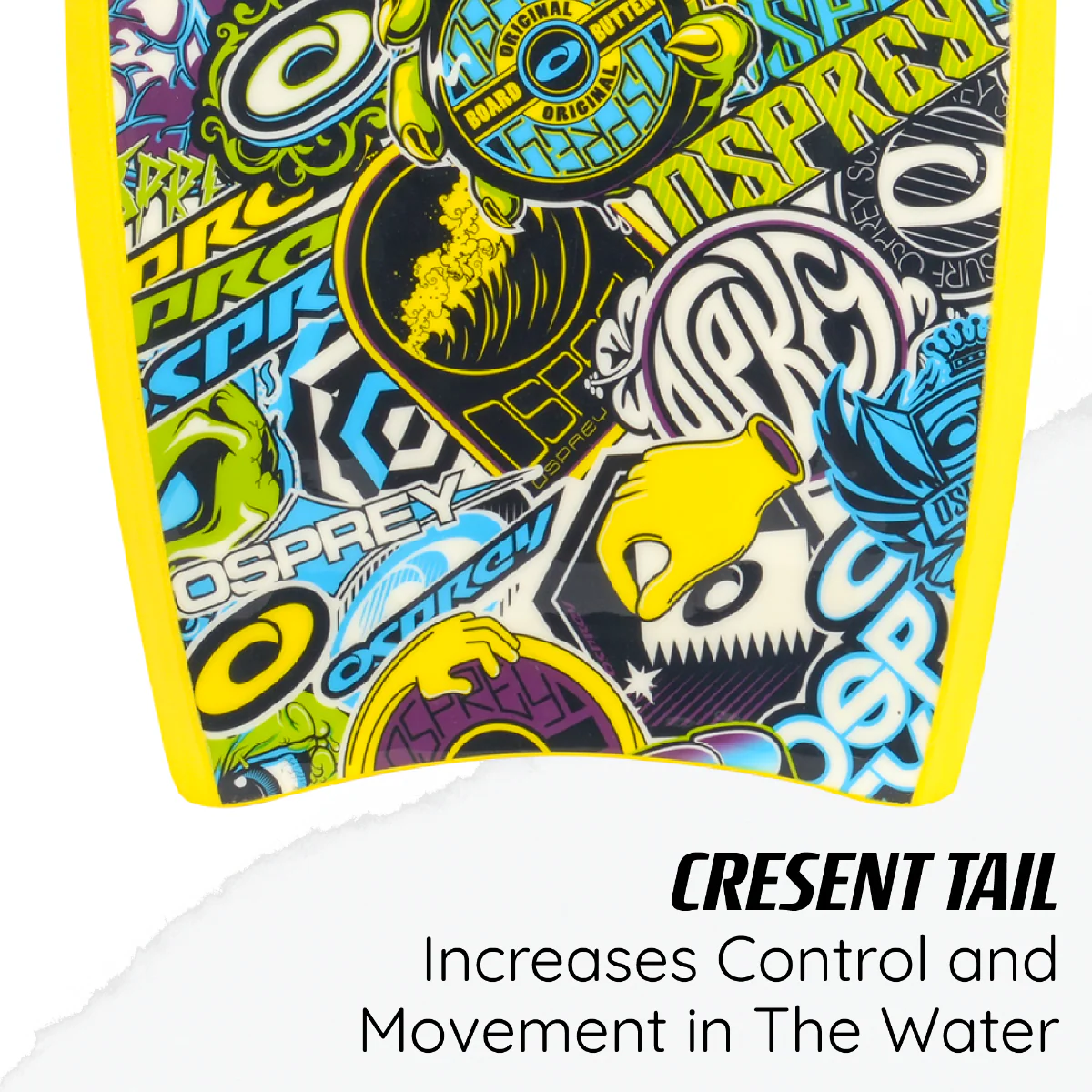 33” Kids Bodyboard – Yellow - Image 4