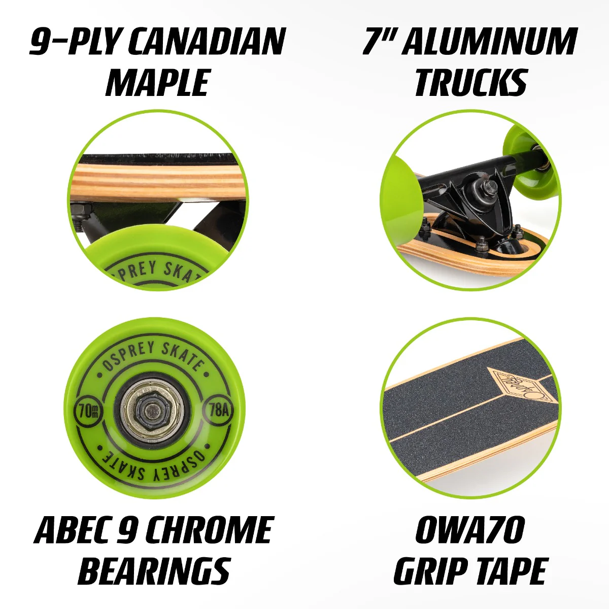 39" Longboard Skateboard - Twin Tip - Cavity - Image 7