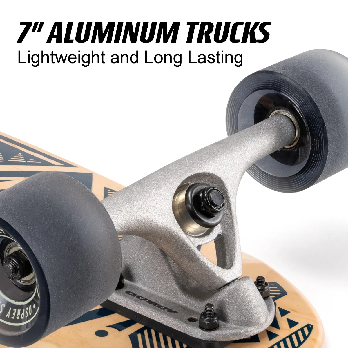 46" Pintail Longboard Skateboard  Coastline - Image 6