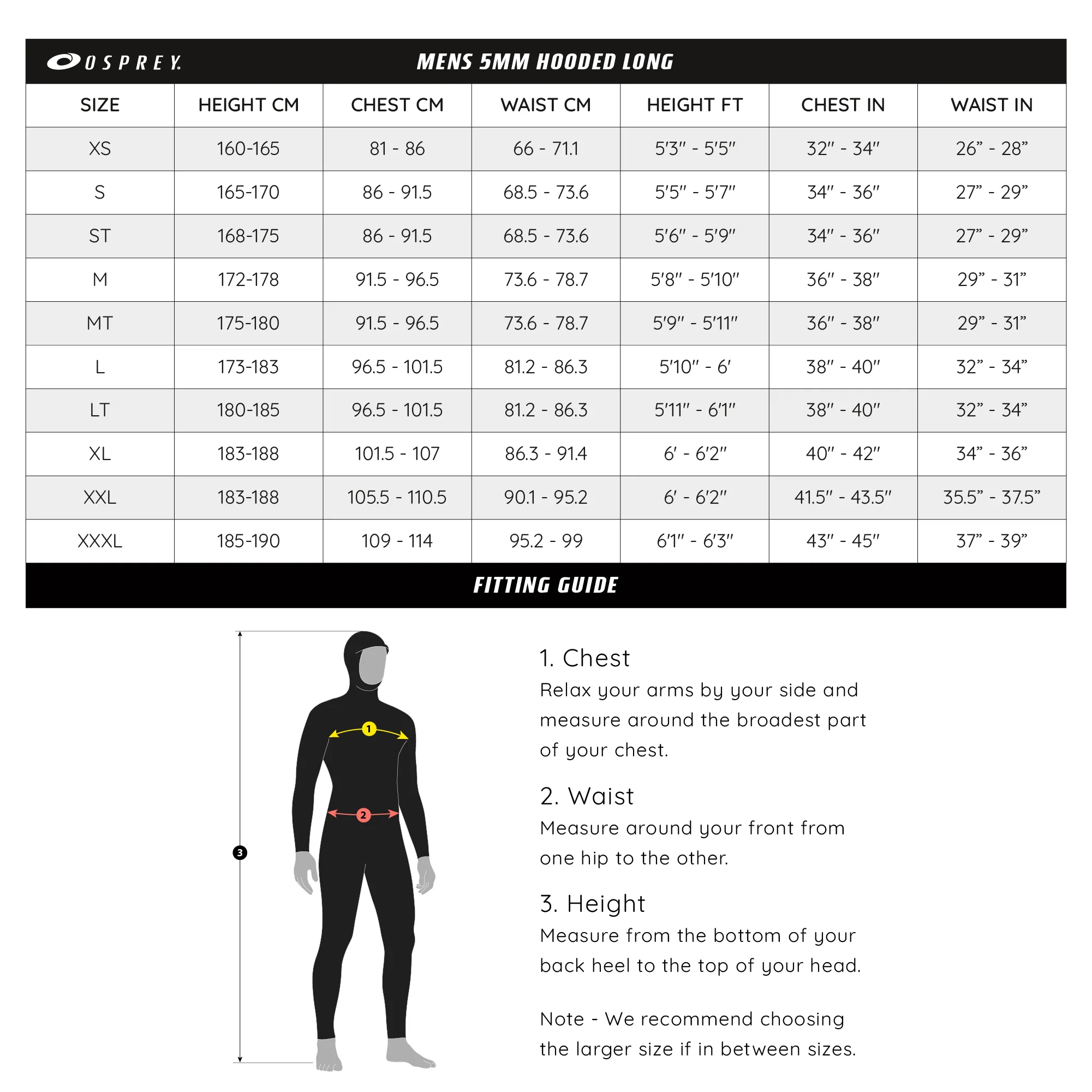 Mens 5mm Full Length Hooded Wetsuit - Image 7