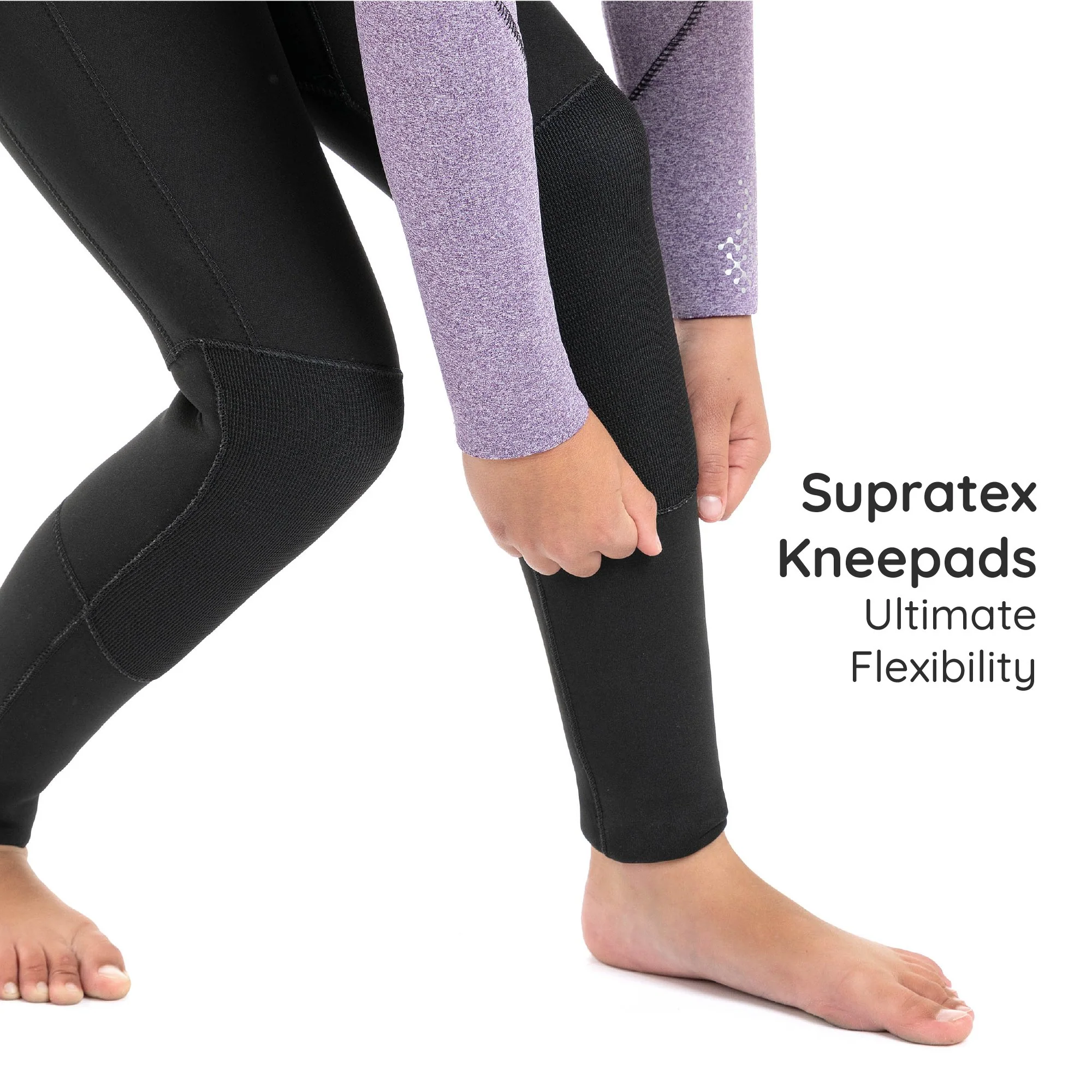 Kids 5mm Zero Full Length Wetsuit - Purple - Image 5