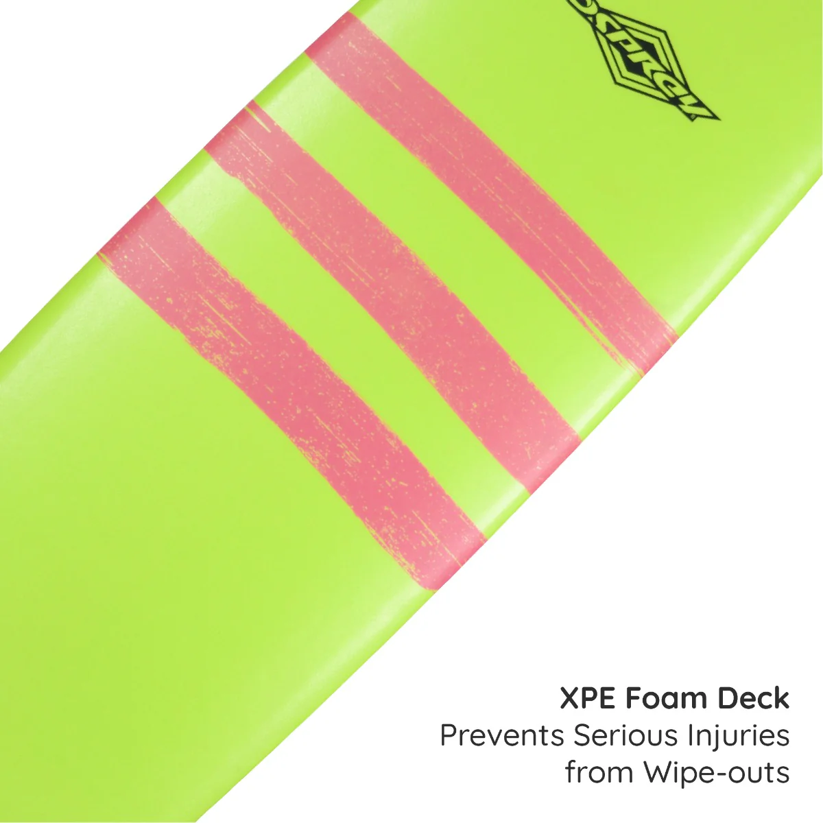 8ft 2in Foam Surfboard - Triband - Image 6