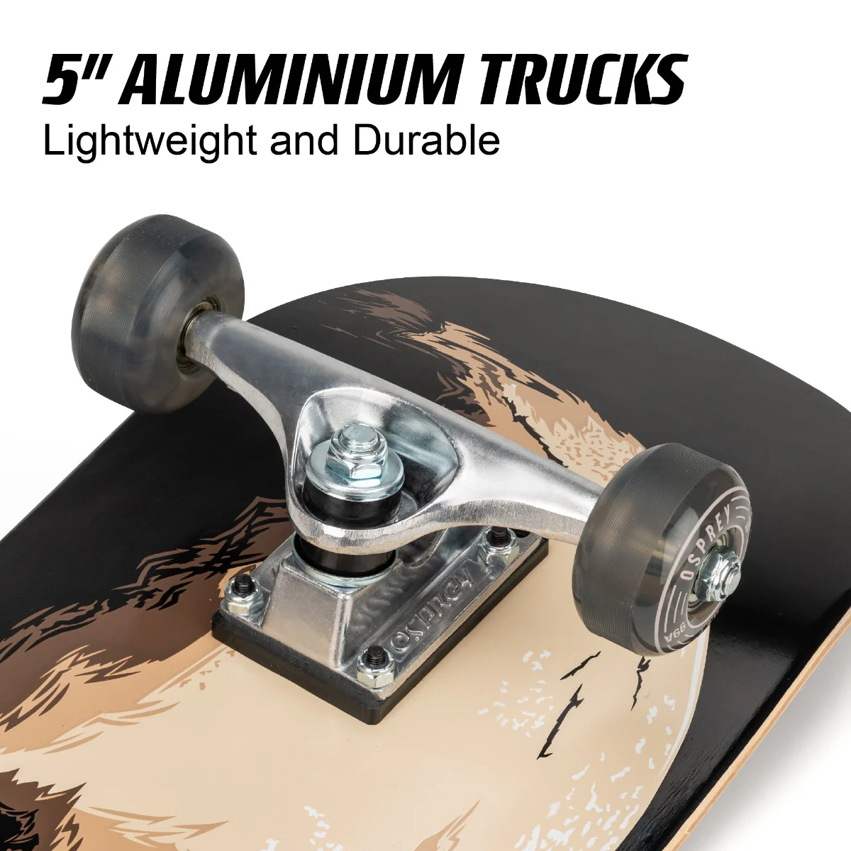 8" x 31" Complete Double Kick Skateboard - Skull Sessions - Image 3