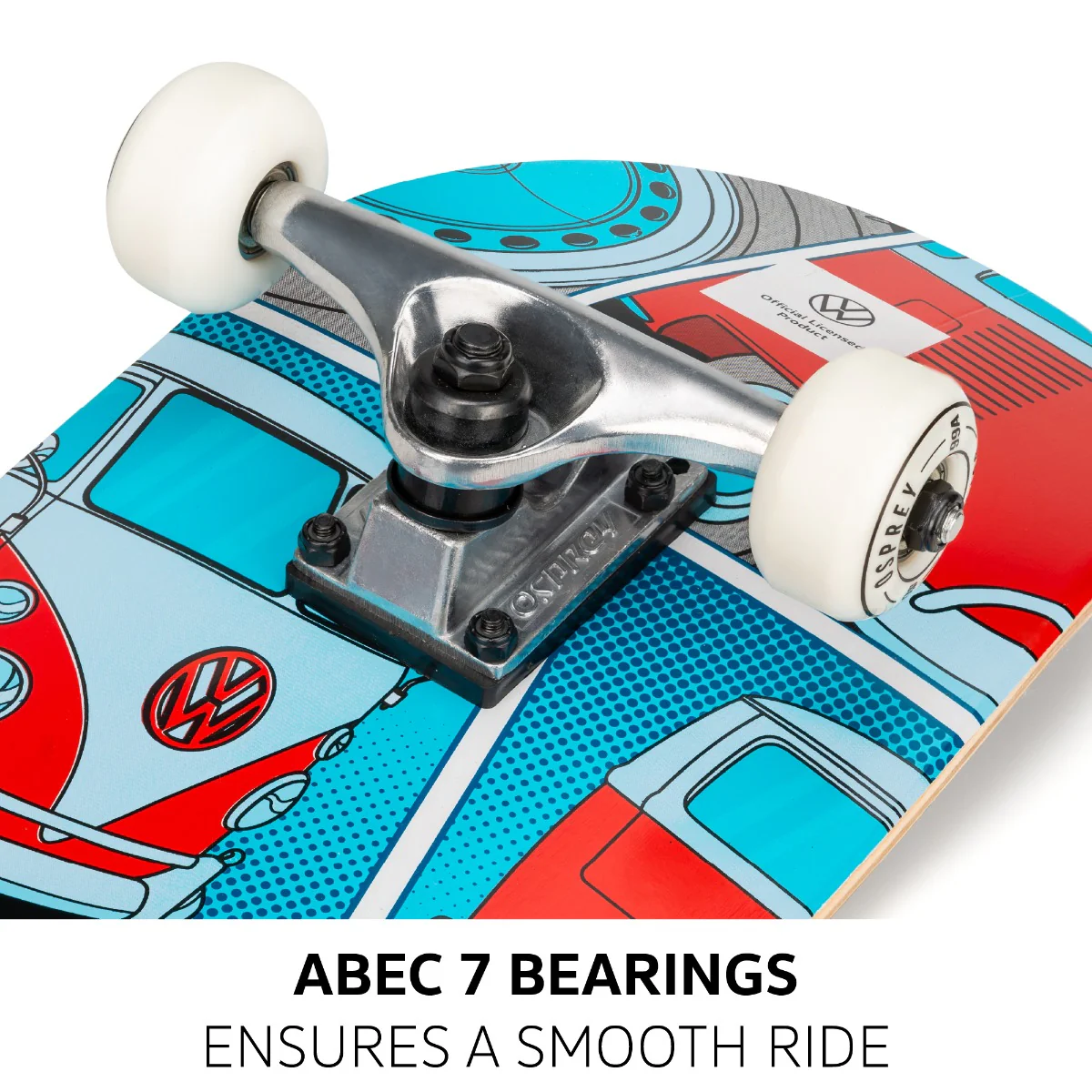 8" x 31" Complete Double Kick Skateboard - VW COMIC - Image 3