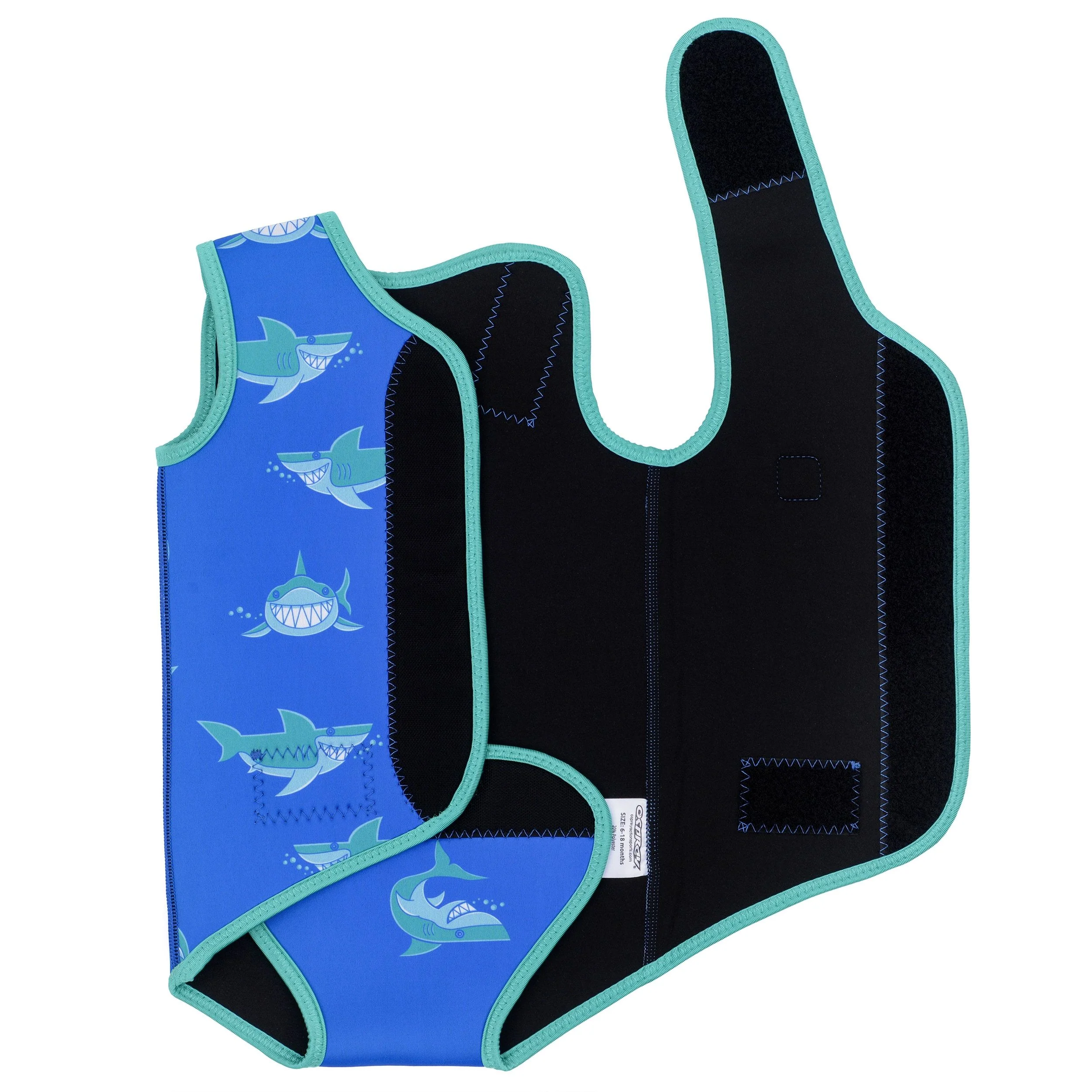 Baby Wetsuit Wrap - Shark Blue - Image 8