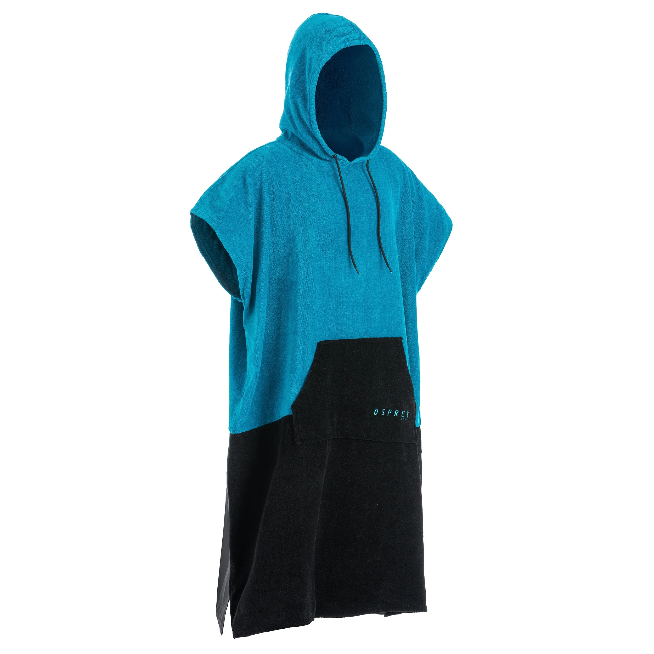 Adult Hooded Poncho Towel - Blue - Image 9