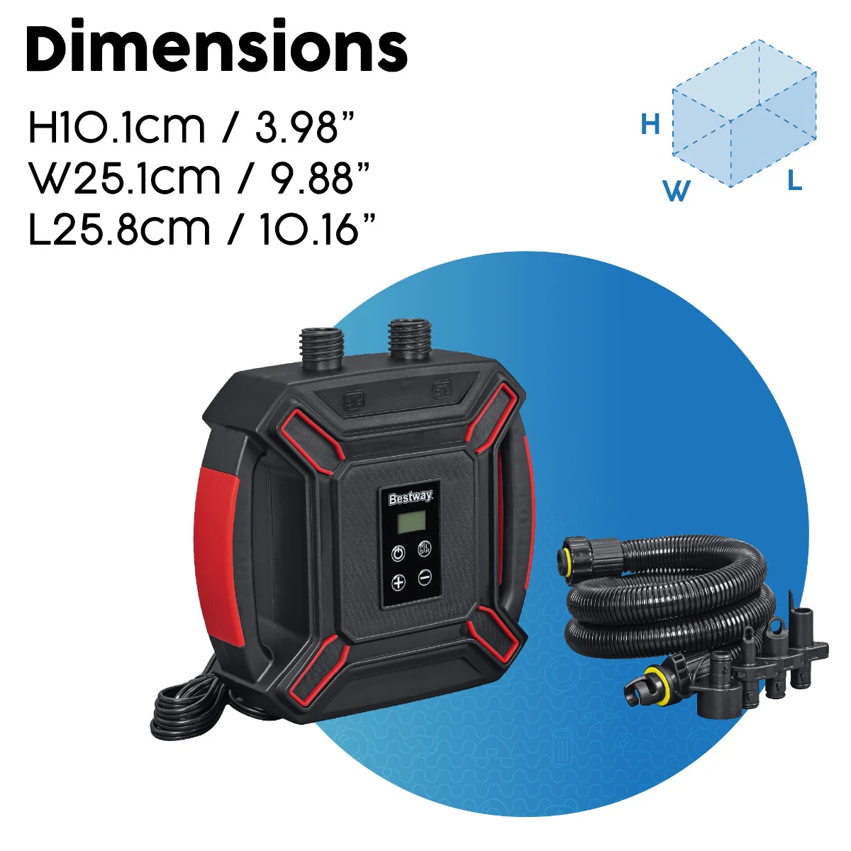 Hydro-Force Powergrip Sport High-Pressure DC Electric Air Pump - Image 8