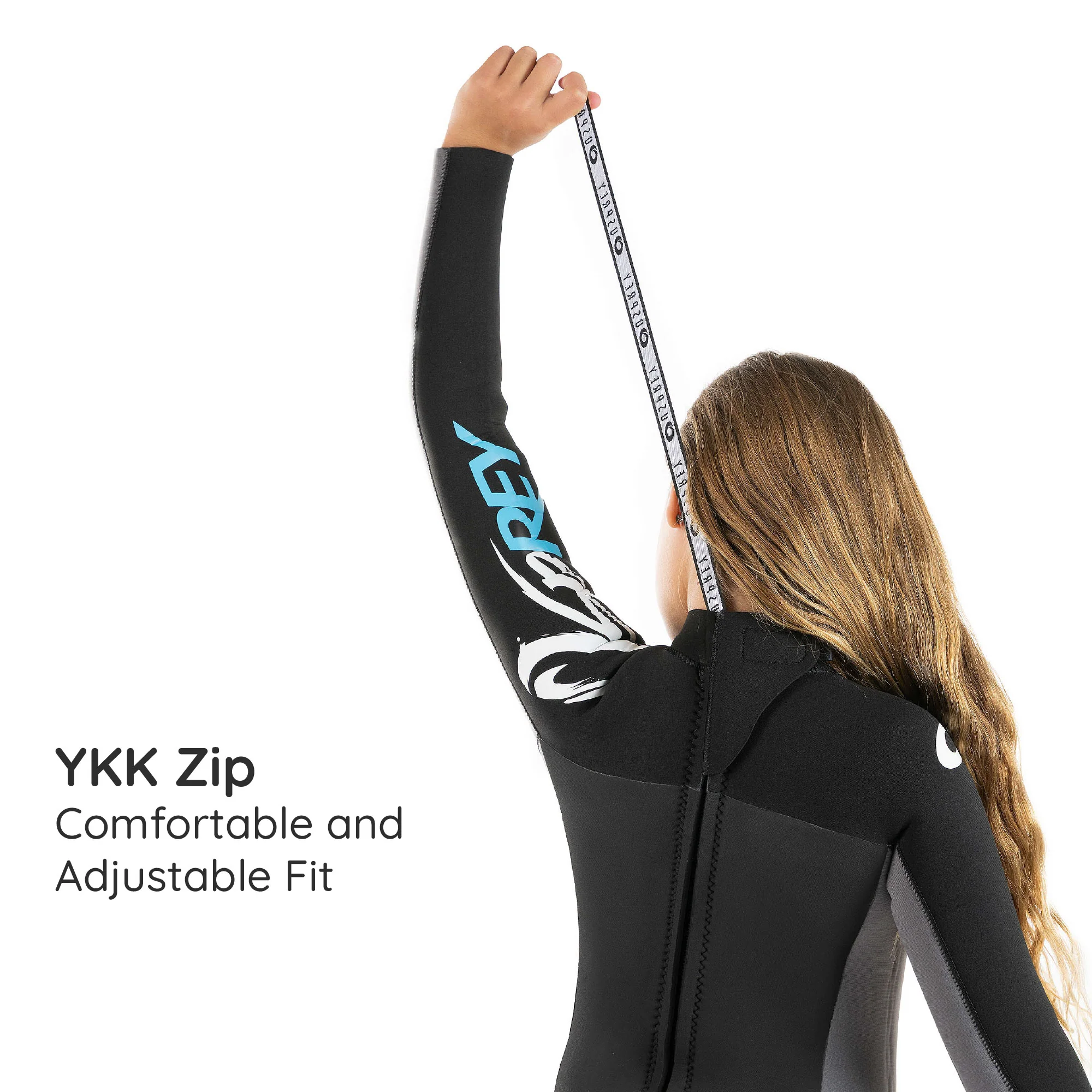 Kids 5mm Origin Full Length  Wetsuit - Blue - Image 4