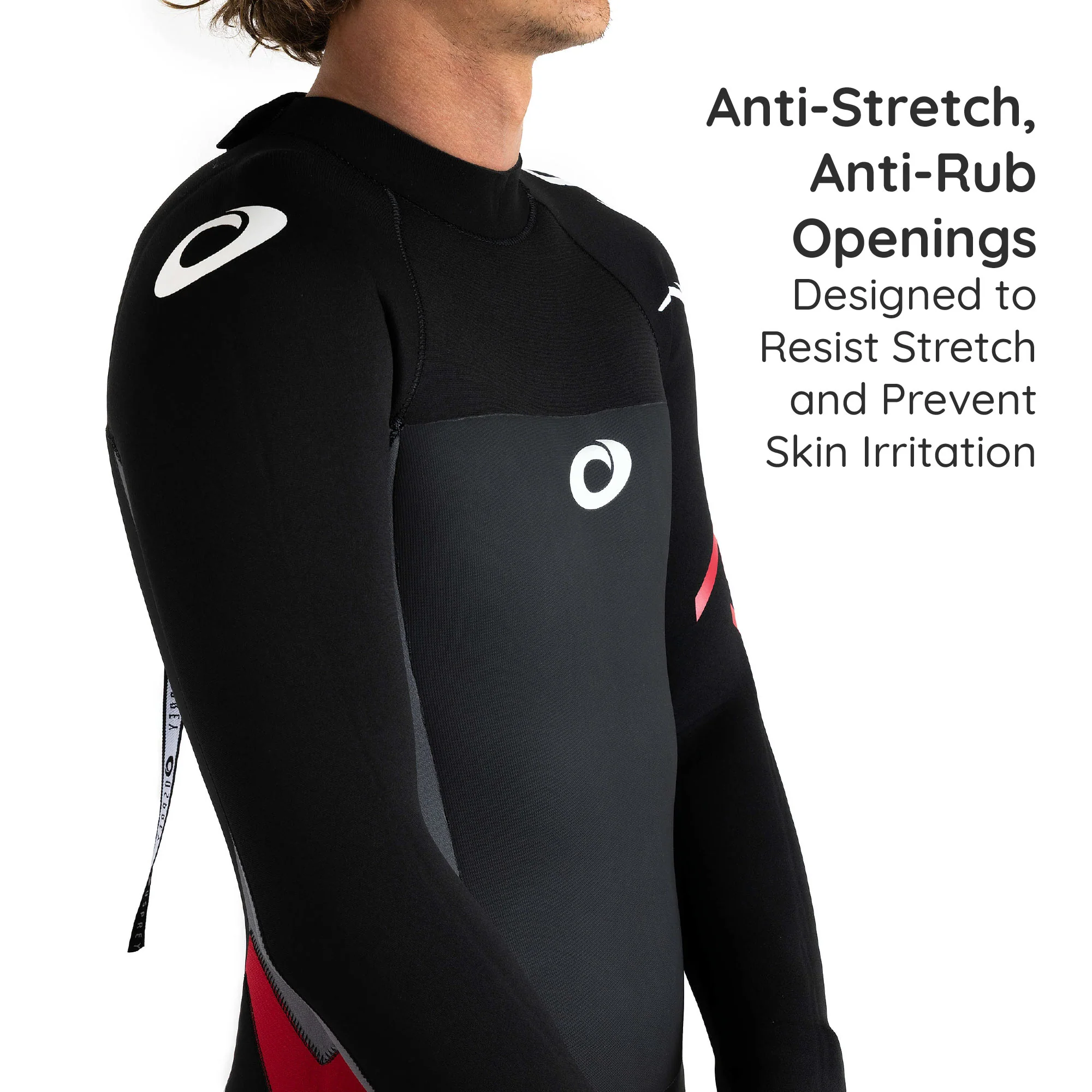 Mens 5mm Origin Full Length Wetsuit - Red - Image 3