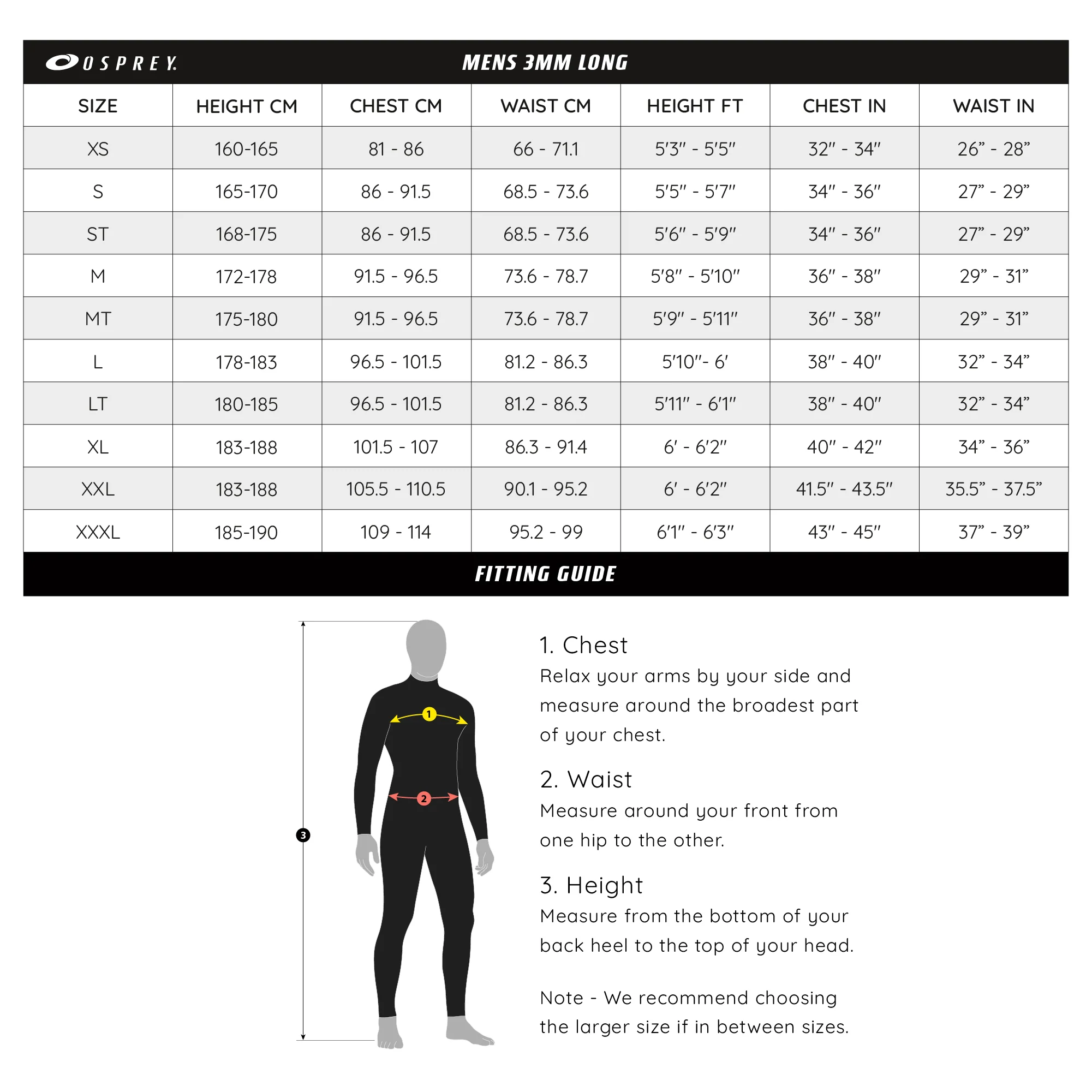 Mens 3mm Origin Full Length  Wetsuit - Black - Image 7
