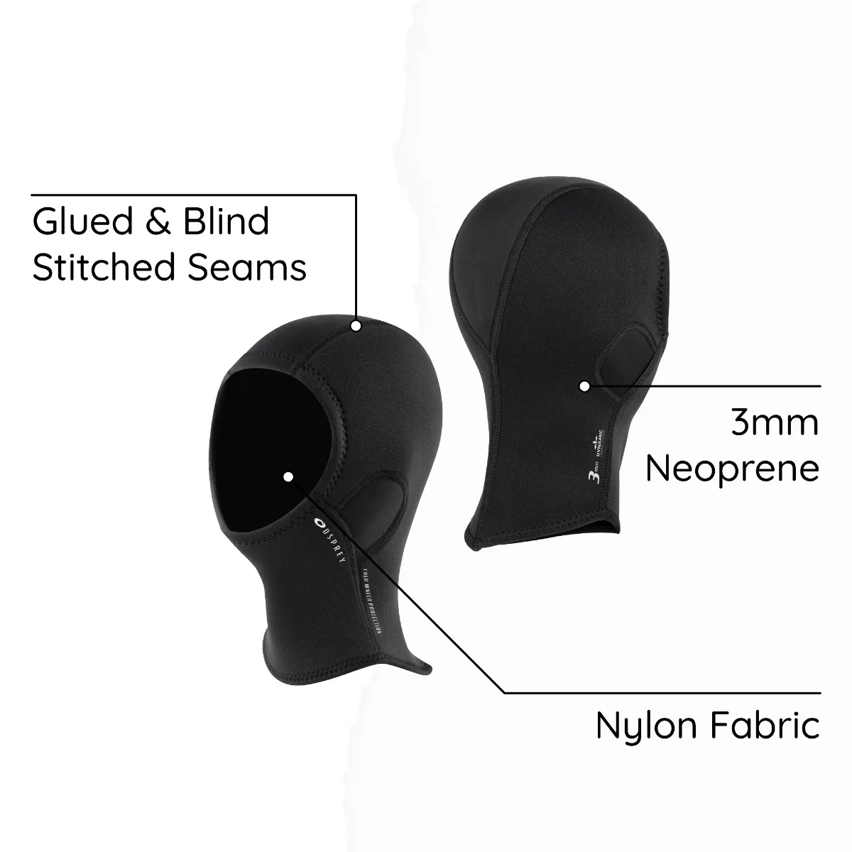 Wetsuit 3mm Hood - Image 3