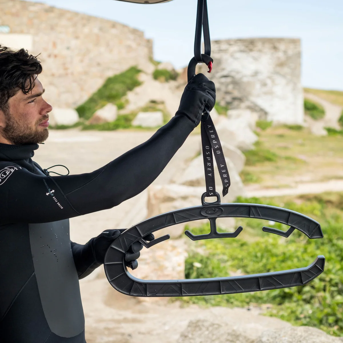 Recycled Wetsuit Hanger With Adjustable Strap - Image 3