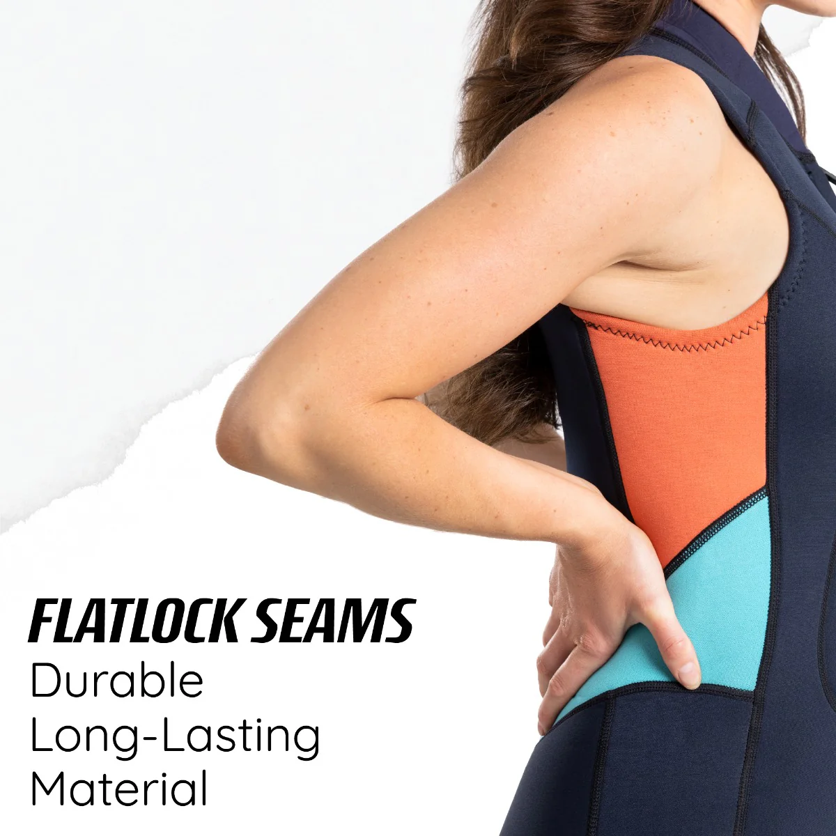 Womens 3mm Long Jane Wetsuit  Coral - Image 7